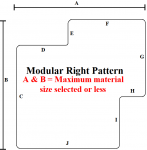 Ultra Supreme Modular Right 72 x 72