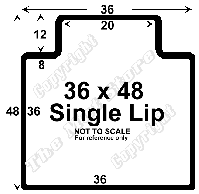 Standard Executive Single Lip 36 x 48